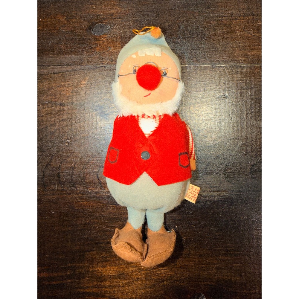 Vintage 1950's Japan Fun Farm Felt Plush Ornament San‎ Francisco 9"